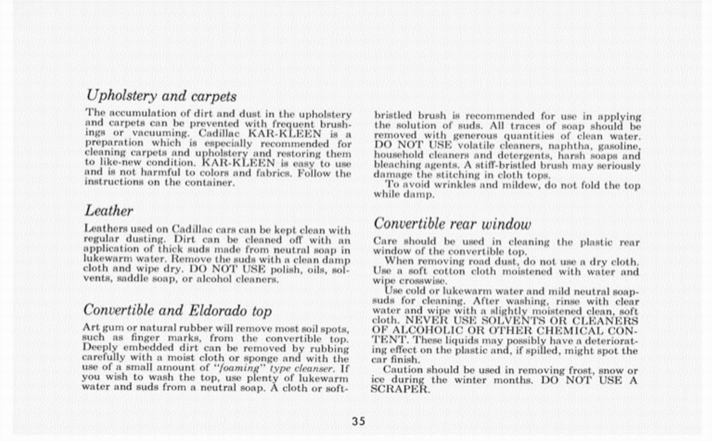 1959 Cadillac Owners Manual Page 11